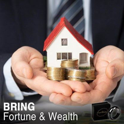 💜🤍Kisshi™FengShui Obsidian Ring