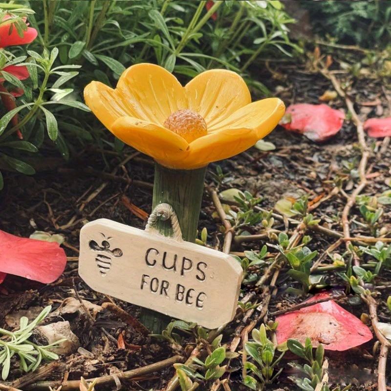 CILIFER® 🌸Flower-shaped resin bee watering station🐝💧