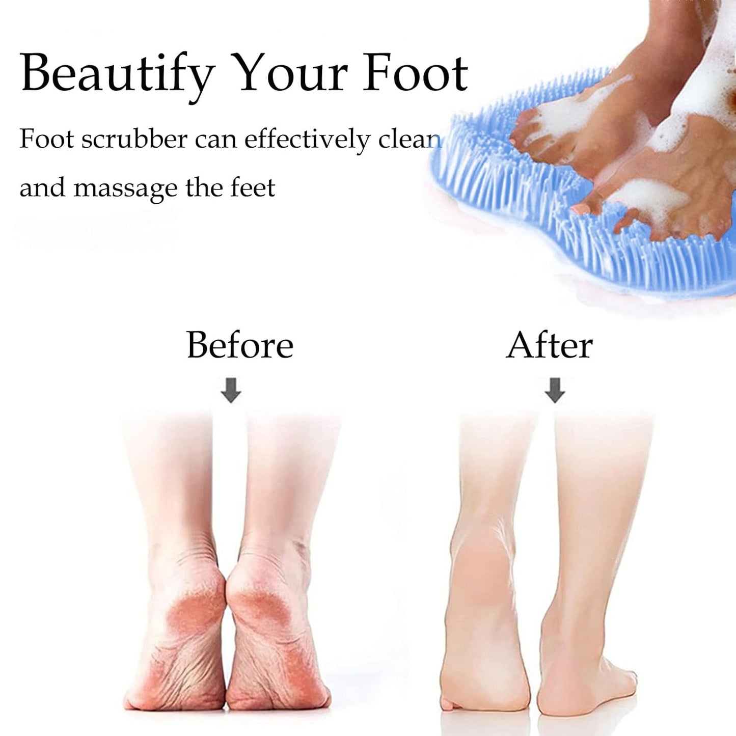 CILIFER® CleanFootFlex Hands-Free Silicone Foot Clean Mat