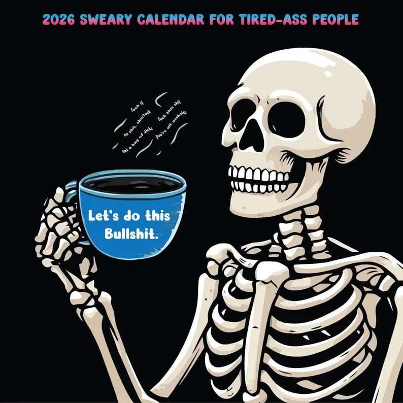 🔥LAST DAY 49% OFF - 🗓️2026 Cilifer® Swear Calendar For Tired-Ass Women
