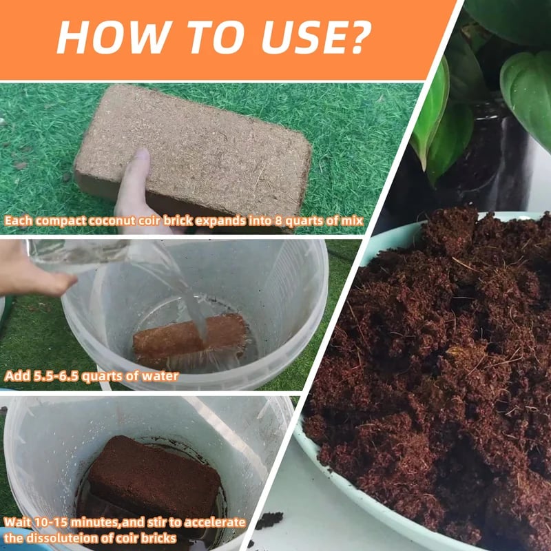 CILIFER® 🔥 🌱Premium Organic Coconut Coir Bricks for Plants🥥