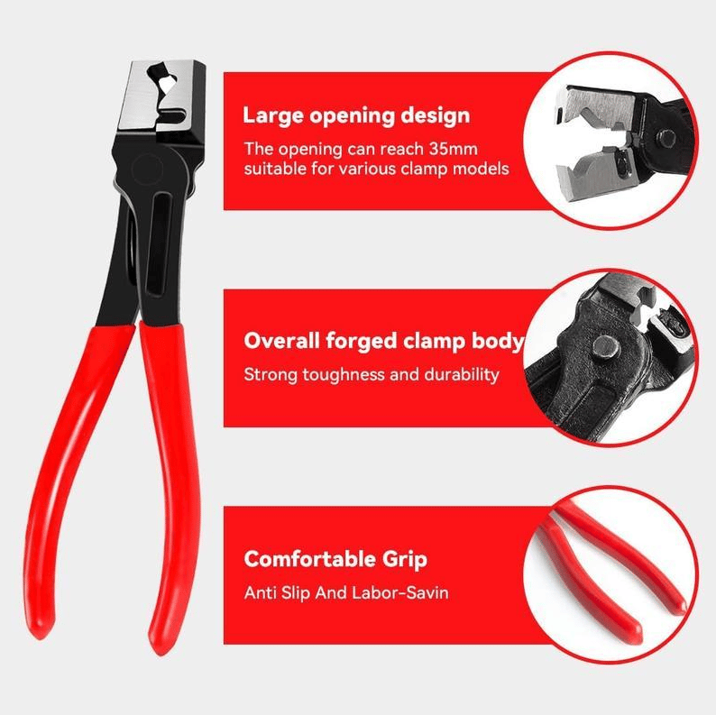 CILIFER® Automotive Electrical Disconnect Pliers Kit.Auto Repair Plier.High-Carbon Steel Connector Separator 60 ° Pliers.Hose Clamp Plier.Car Trim Clip Removal Pliers.Plug Release Tool and Wire Terminal Removal