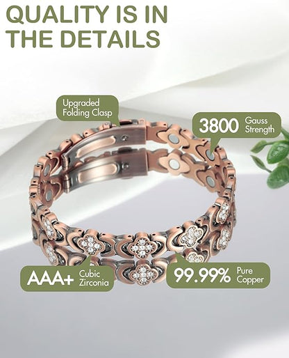 CILIFER® 🔥 60% OFF – Last 3 Hours! ⏰ Magnetic Copper Bracelet for Women | Pure Copper + 3800 Gauss Magnets