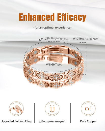 CILIFER® 🔥 60% OFF – Last 3 Hours! ⏰ Magnetic Copper Bracelet for Women | Pure Copper + 3800 Gauss Magnets