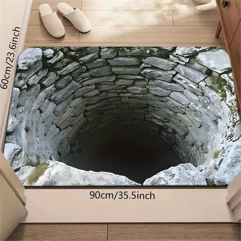 CILIFER® 🔥Visual Illusion Endless Abyss Pattern HD Printed Non-Slip Doormat😃Same as in the video
