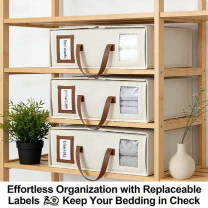 CILIFER® Foldable Sheet Storage Set – Keep Your Bedding Organized and Neat 🛏️✨