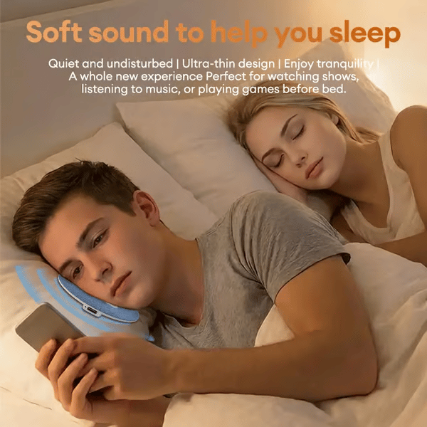 CILIFER® Last Day Sale S1 Ultra-Thin Bluetooth Pillow Speaker with Bluetooth 6.0 - Bone Conduction Technology