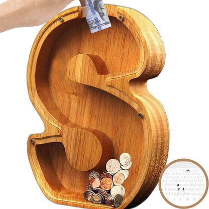 🎁Last Day 49% OFF - Cilifer® Customized wooden piggy bank gift for children🎉