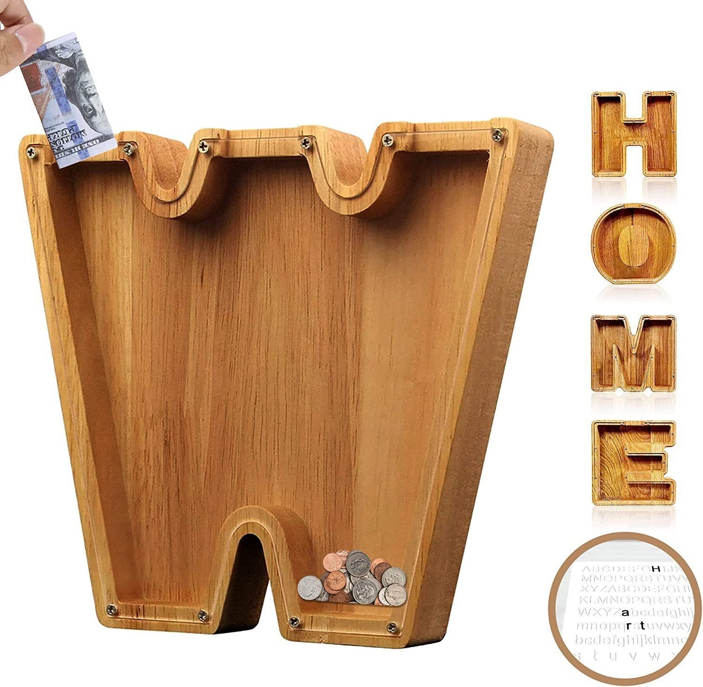 🎁Last Day 49% OFF - Cilifer® Customized wooden piggy bank gift for children🎉