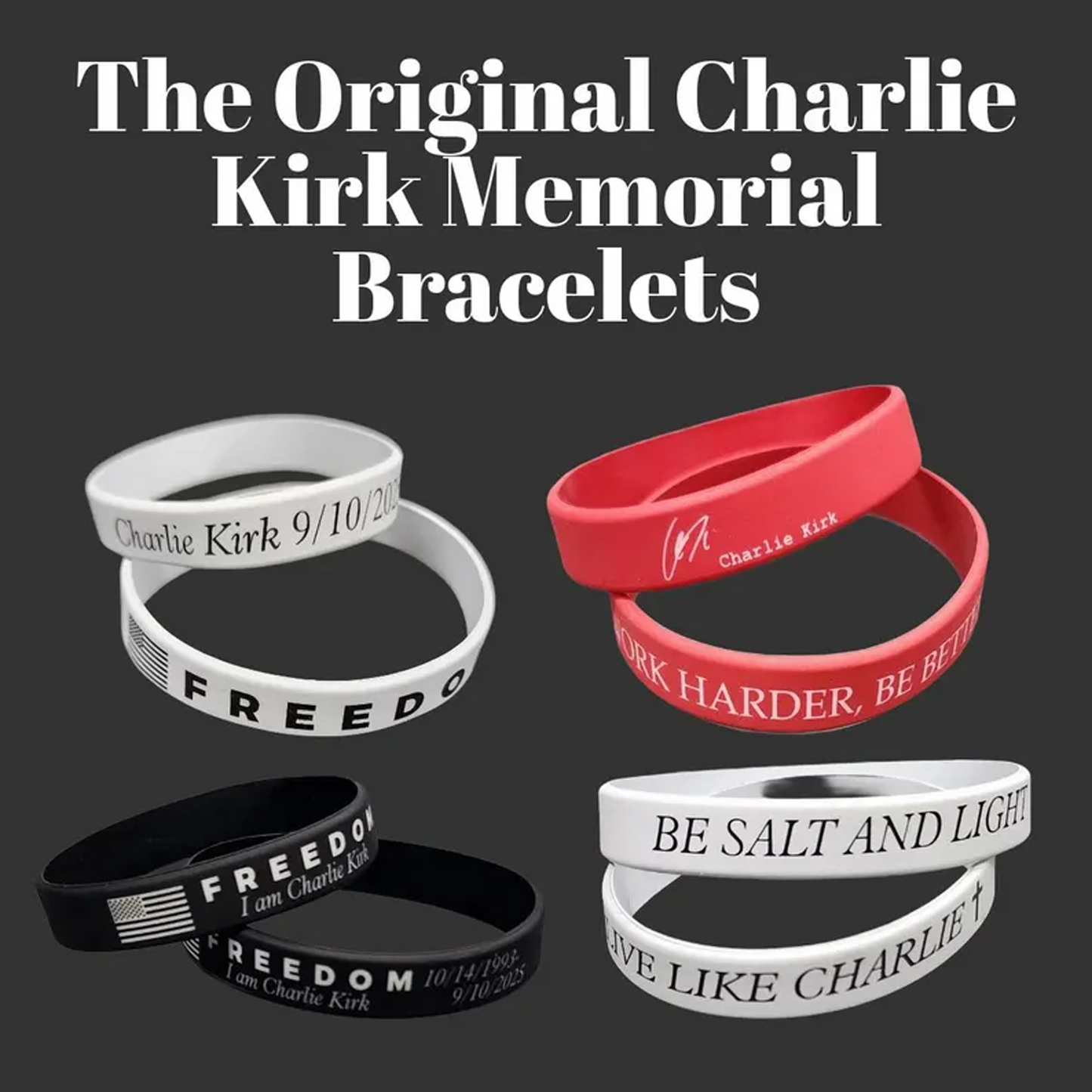Oneswear®Multicolor Memorial Silicone Bracelets