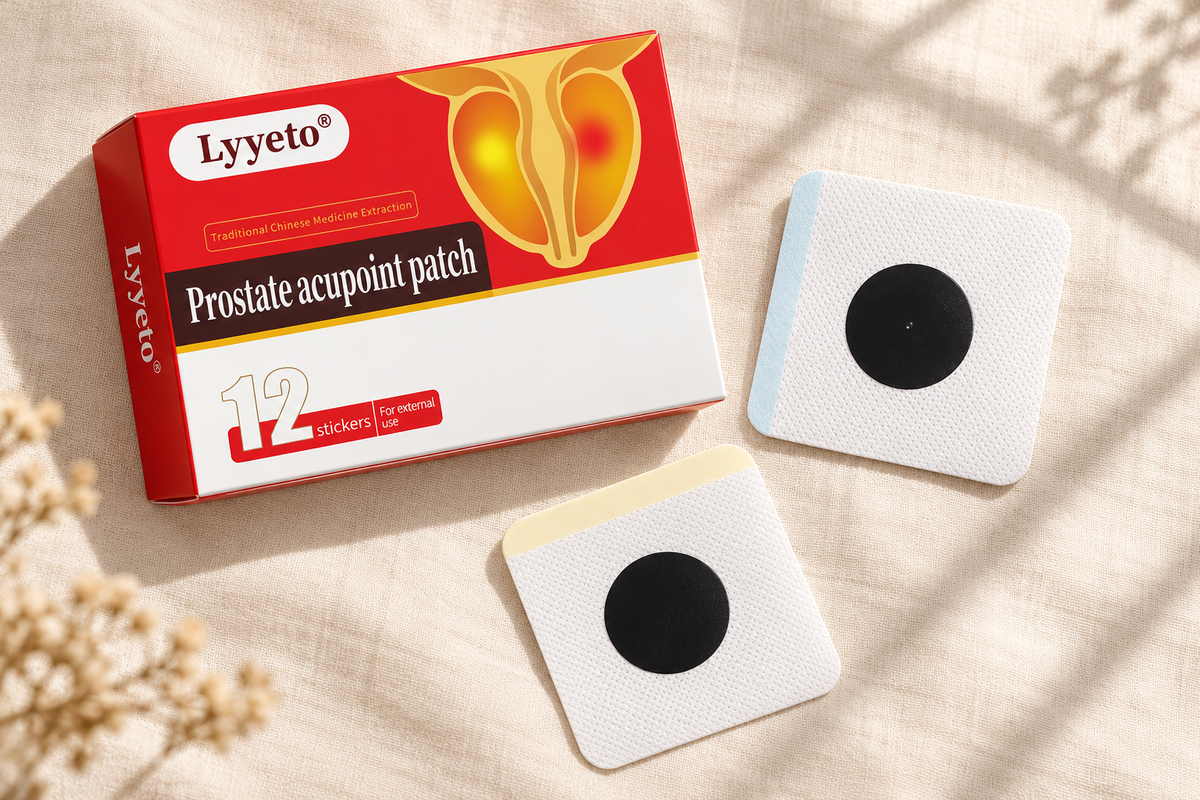 Lyyeto® Herbal Men’s Care Patches — Easy-Apply Topical Patches, 12 per Box