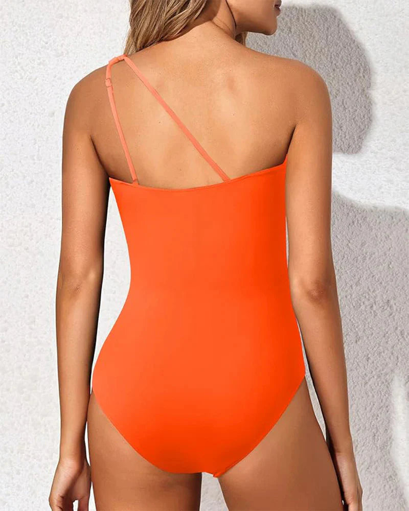 SFRCORD®  One Shoulder One Piece Swimsuit for Women Tummy Control Bathing Suits