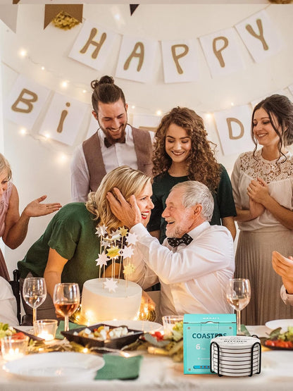 Cilifer® Funny Sandstone Absorbent Drinks Coasters