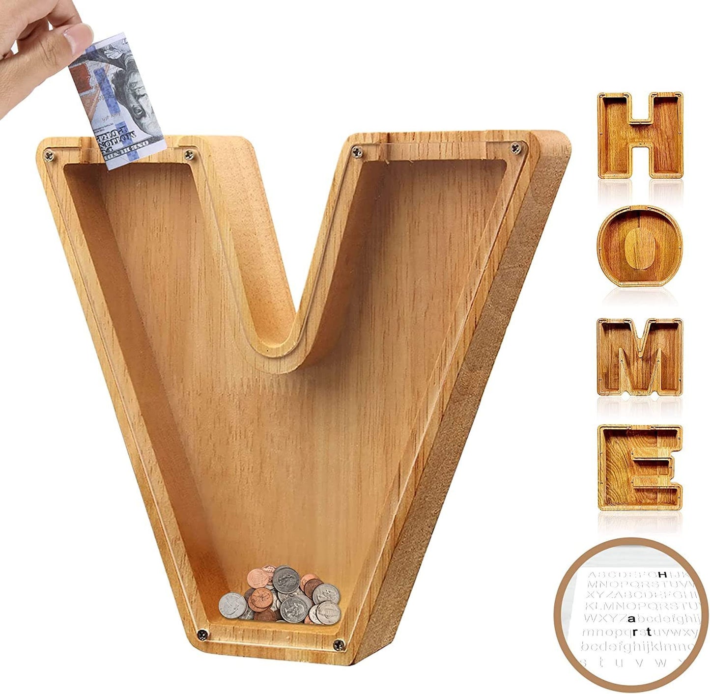 🎁Last Day 49% OFF - Cilifer® Customized wooden piggy bank gift for children🎉