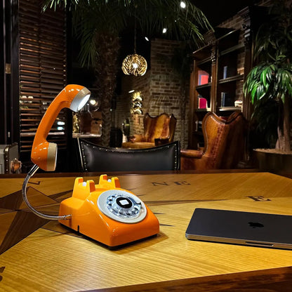 Billhol® 🔥Upcycled Rotary Phone Lamp. Vintage Desk Light