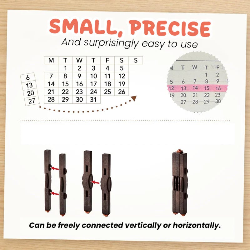 📅 Cilifer® TimeBlocks Connected Calendar Stamp