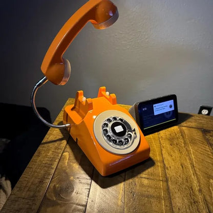 Billhol® 🔥Upcycled Rotary Phone Lamp. Vintage Desk Light
