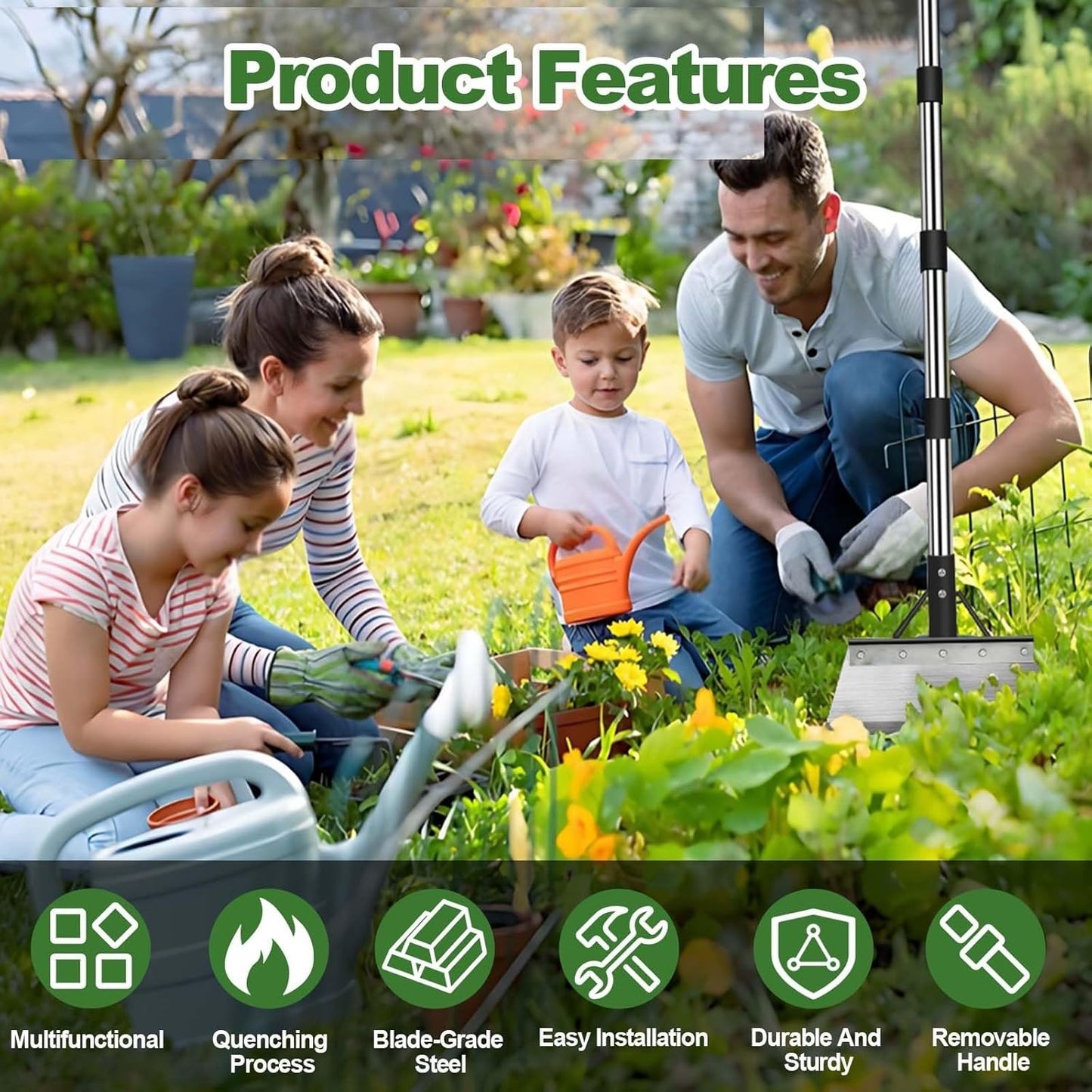 CILIFER® Heavy-Duty Multi-Purpose Garden Scraper & Ice Breaker