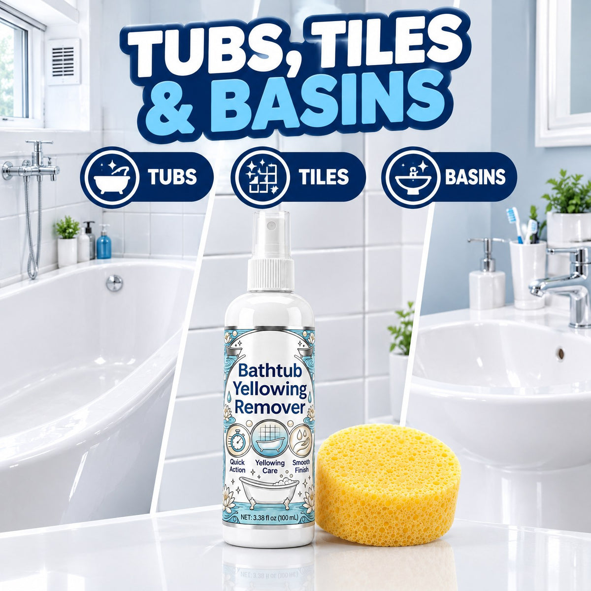 Bathtub Yellowing Remover — surfaces