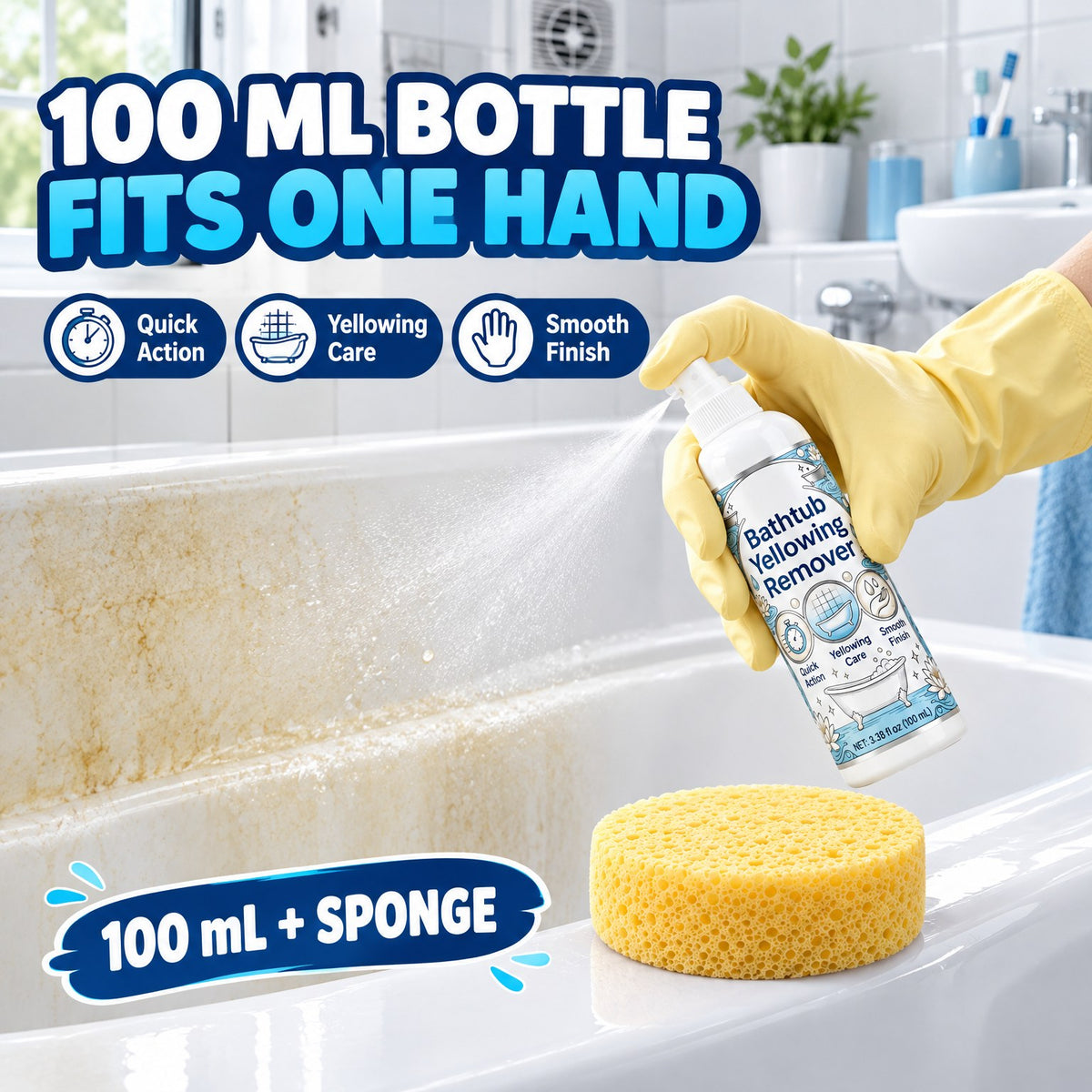 Bathtub Yellowing Remover — size