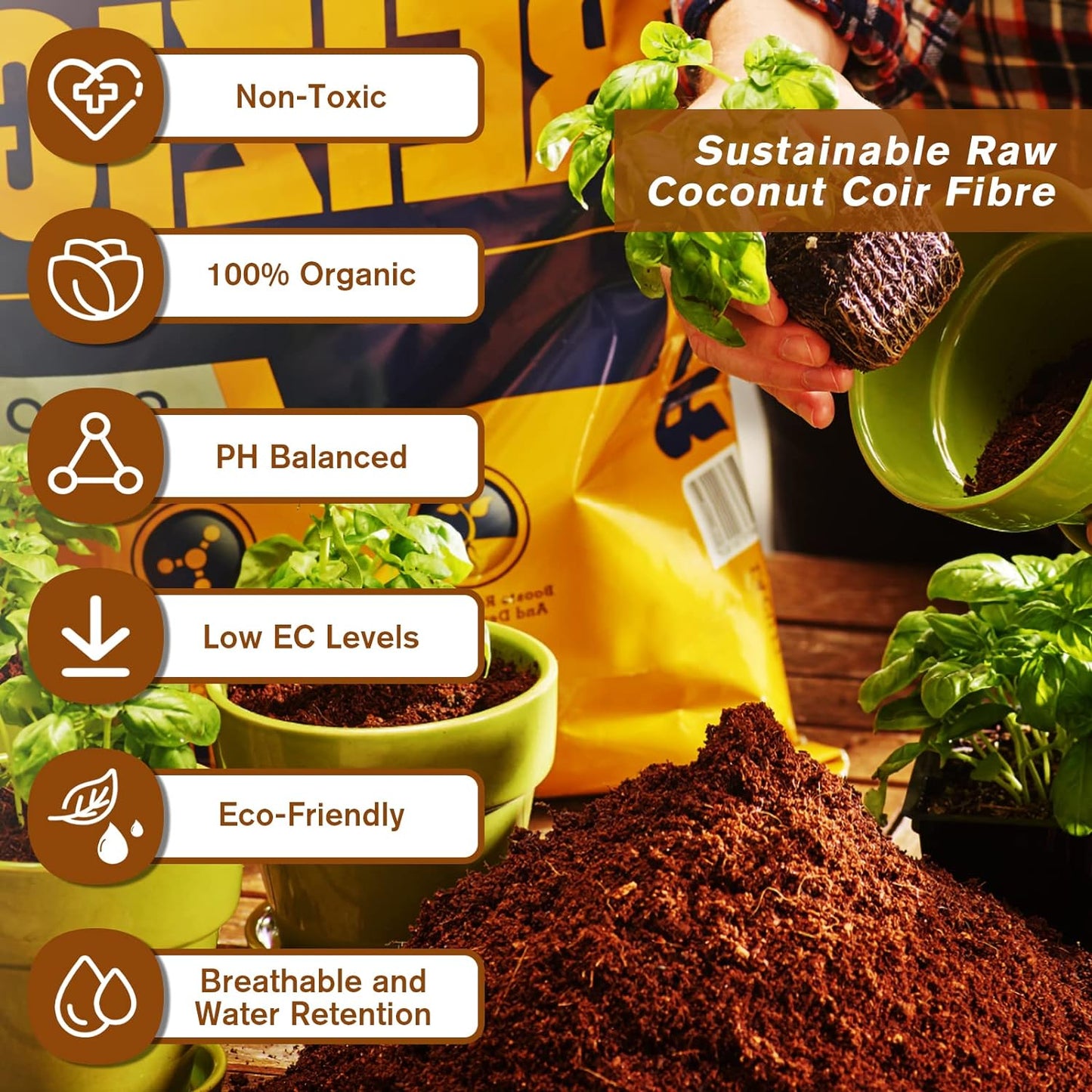 CILIFER® 🔥 🌱Premium Organic Coconut Coir Bricks for Plants🥥