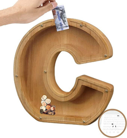 🎁Last Day 49% OFF - Cilifer® Customized wooden piggy bank gift for children🎉