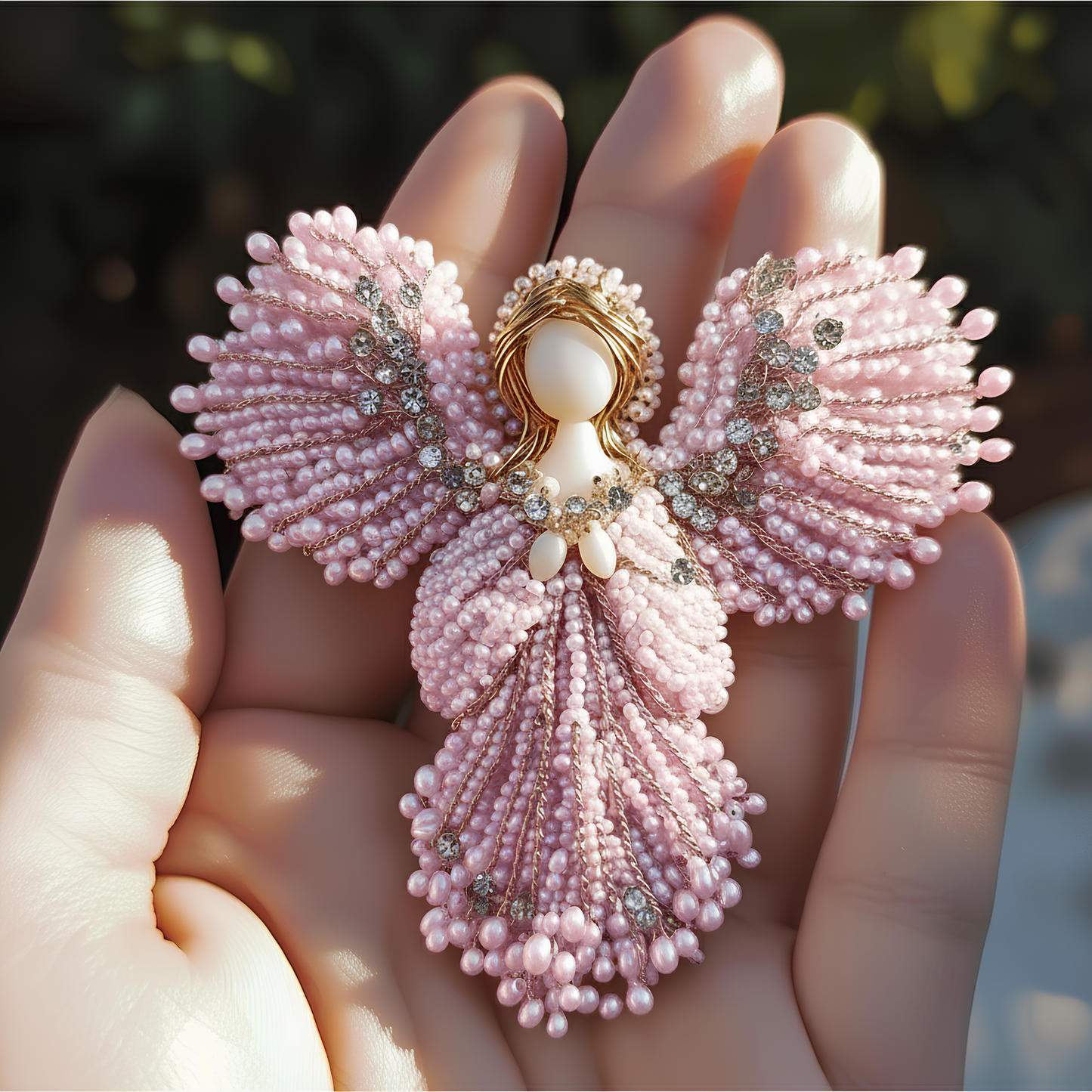 🔥LAST DAY 50% OFF💖  Oneswear® Handmade Pearl Angel Brooch