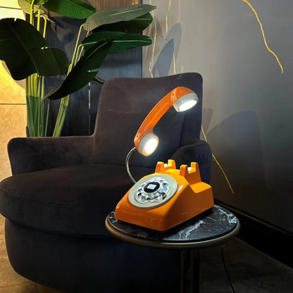 Billhol® 🔥Upcycled Rotary Phone Lamp. Vintage Desk Light