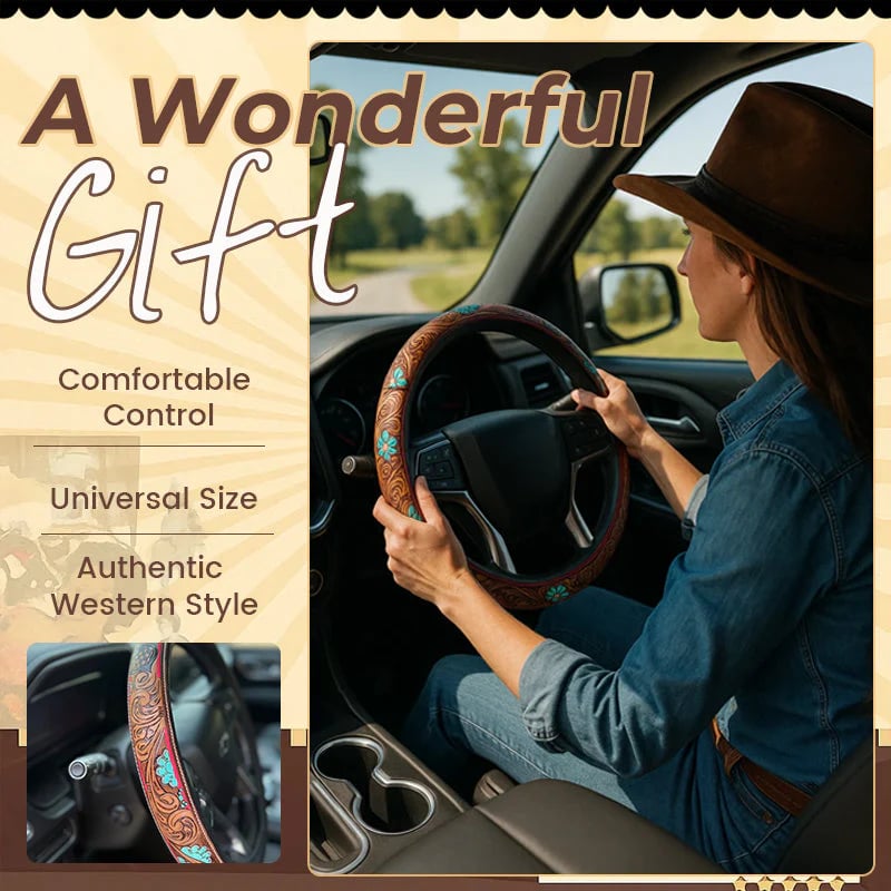 Western Steering Wheel Cover