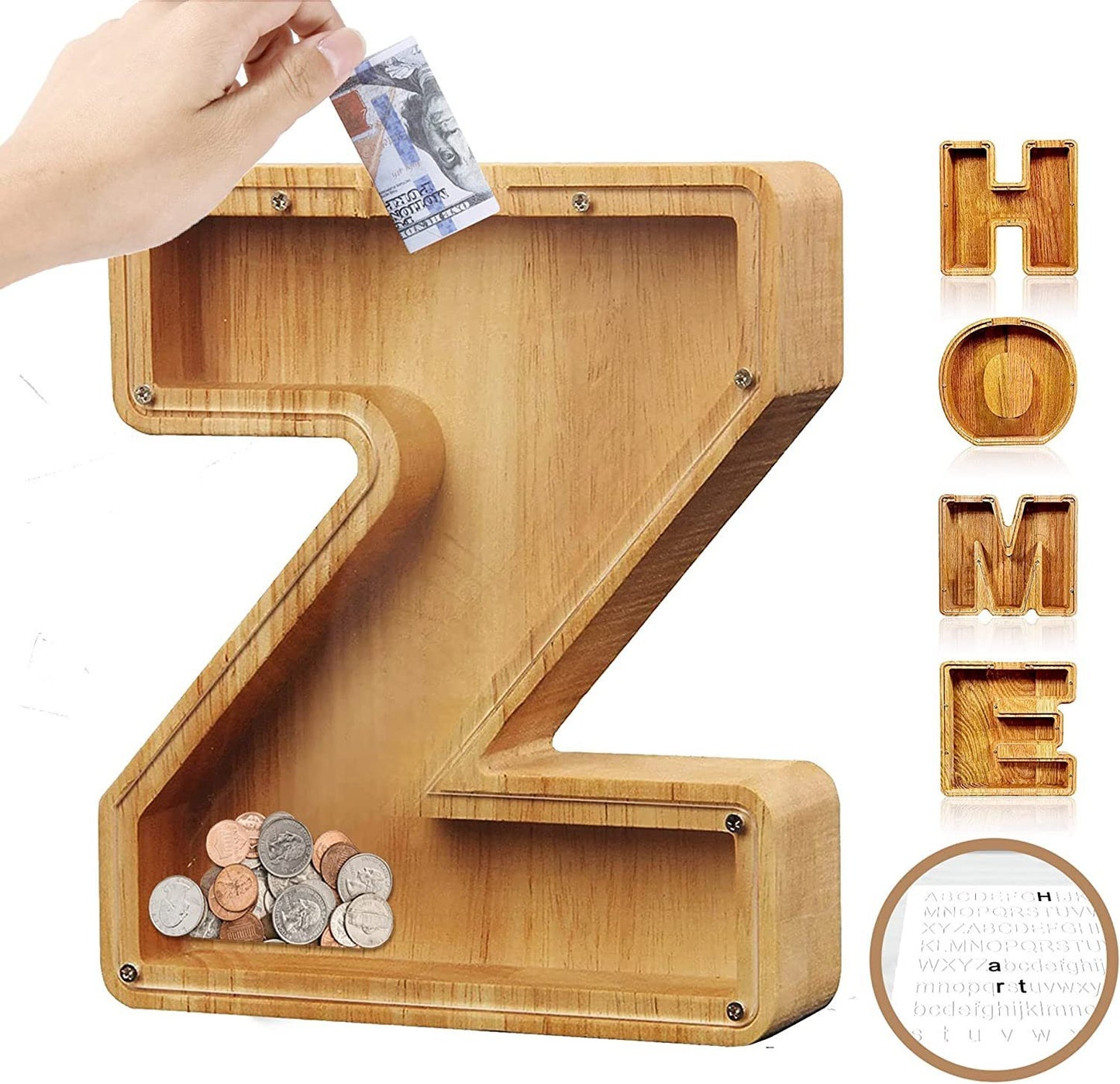 🎁Last Day 49% OFF - Cilifer® Customized wooden piggy bank gift for children🎉