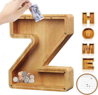 🎁Last Day 49% OFF - Cilifer® Customized wooden piggy bank gift for children🎉