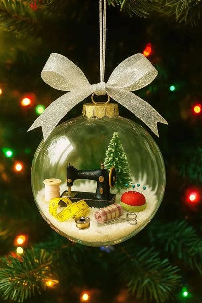 🔥Last Day 49% OFF - Cilifer® Holiday Sewing Snow Globe Ornament