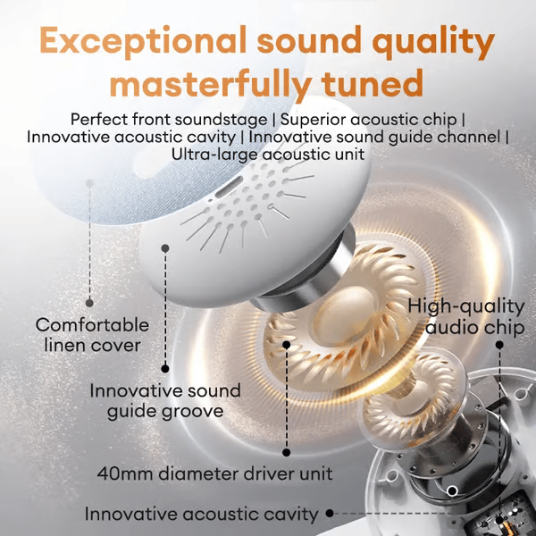 CILIFER® Last Day Sale S1 Ultra-Thin Bluetooth Pillow Speaker with Bluetooth 6.0 - Bone Conduction Technology