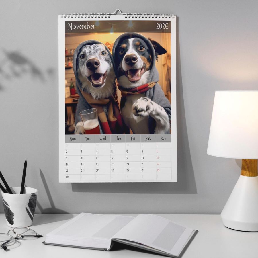 Cilifer® Pawty Time Wall Calendar 2026