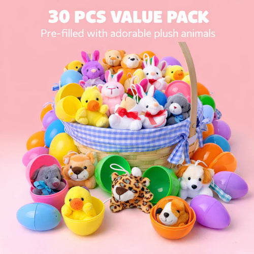 CILIFER® Plush Animals Pre-Filled Easter Eggs