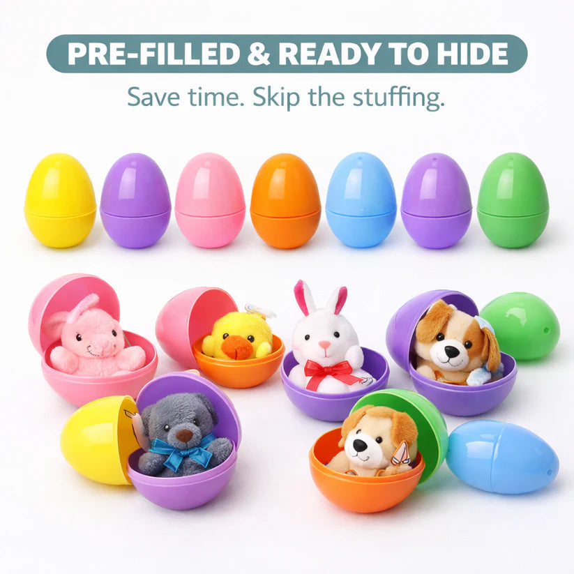 CILIFER® Plush Animals Pre-Filled Easter Eggs