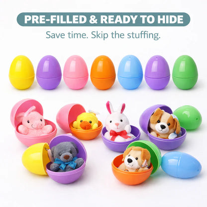 CILIFER® Plush Animals Pre-Filled Easter Eggs