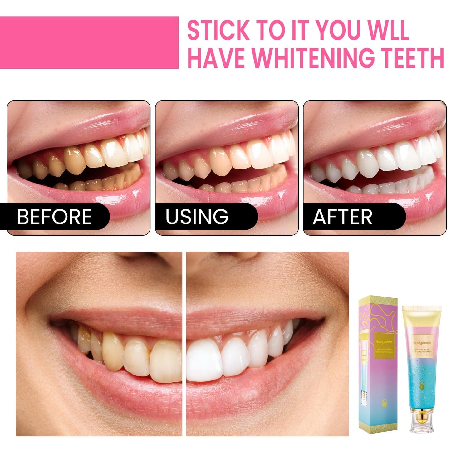 CILIFER® Eptchn Triple Fluoride-Free Whitening Niacinamide Toothpaste