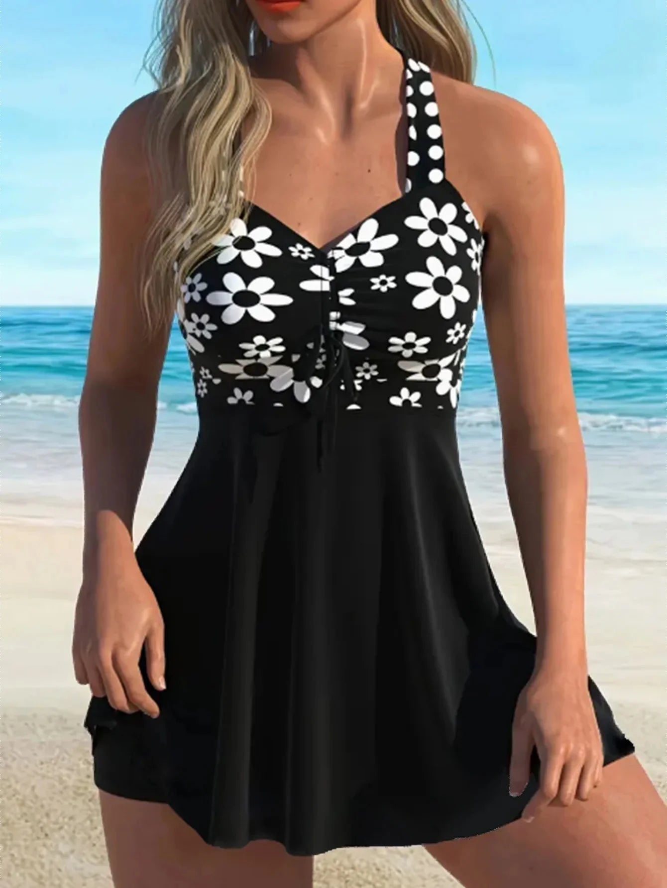 SFRCORD® Women's Casual Fashion Swimdress with Short
