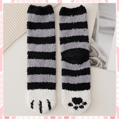 Cat Paw Fleece Socks