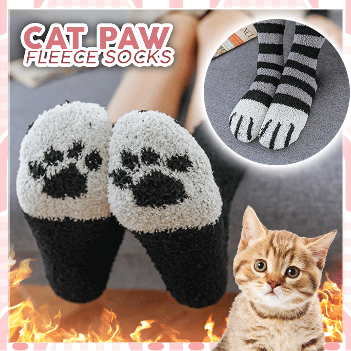 Cat Paw Fleece Socks