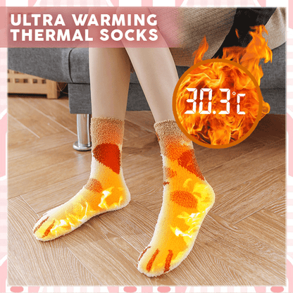 Cat Paw Fleece Socks