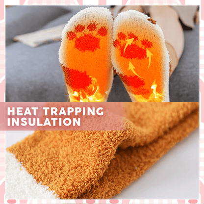 Cat Paw Fleece Socks