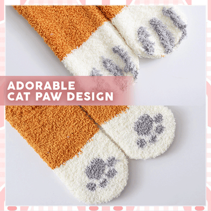 Cat Paw Fleece Socks