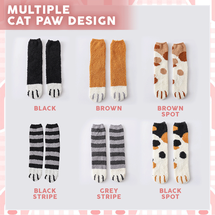 Cat Paw Fleece Socks