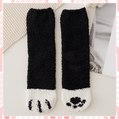 Cat Paw Fleece Socks