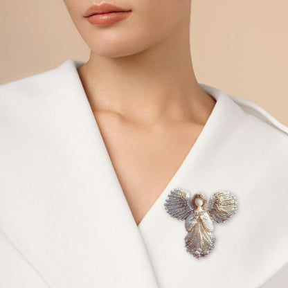 🔥LAST DAY 50% OFF💖  Oneswear® Handmade Pearl Angel Brooch