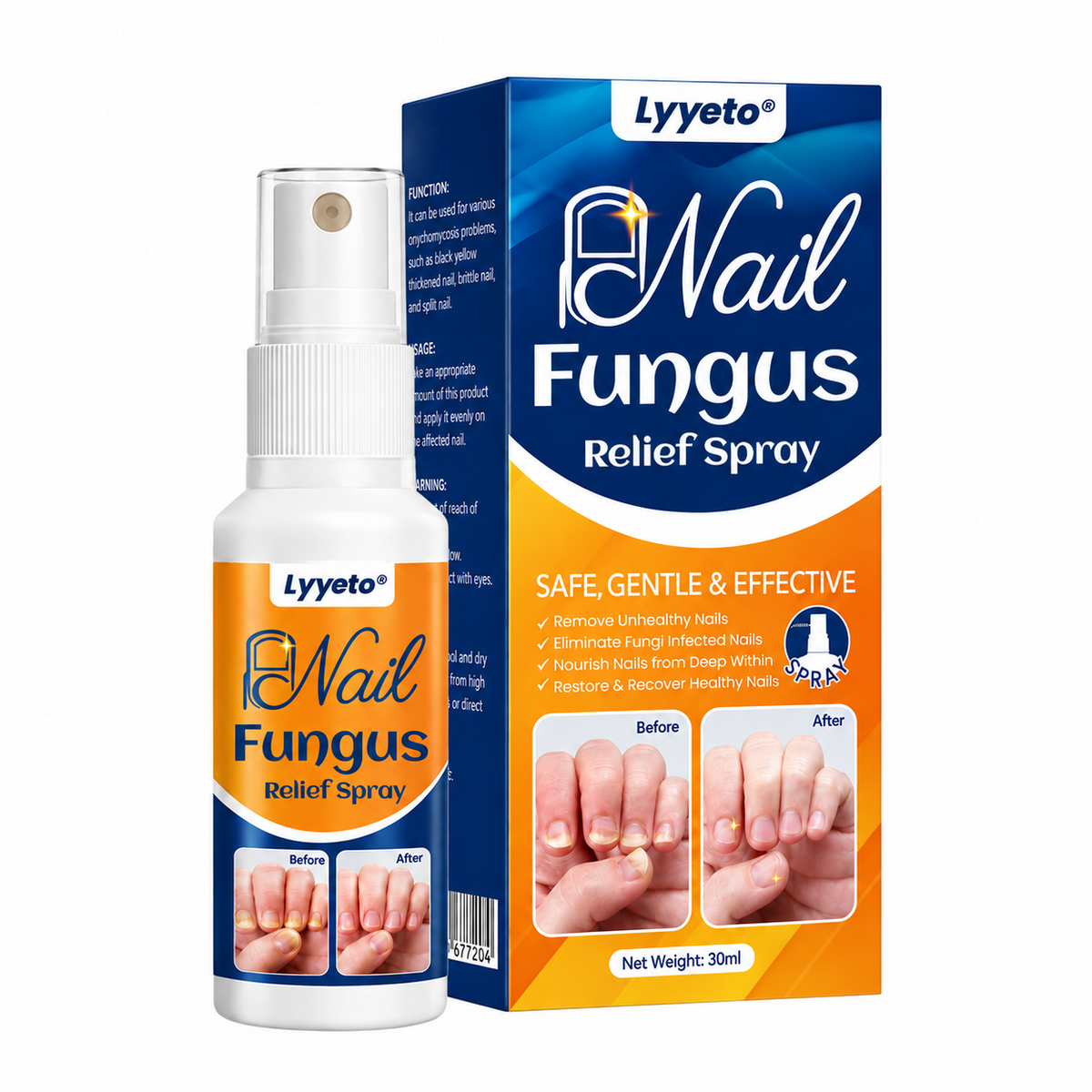 Lyyeto® Nail Care Spray – Targeted Nail & Cuticle Care, 30ml