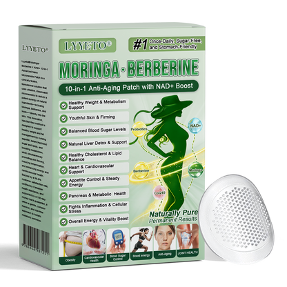 Official Store | ☀️☀️Lyyeto® Moringa Berberine + NAD+ 10-in-1 Nano Microneedle Patch(Just once a day, visible changes in 7 days)