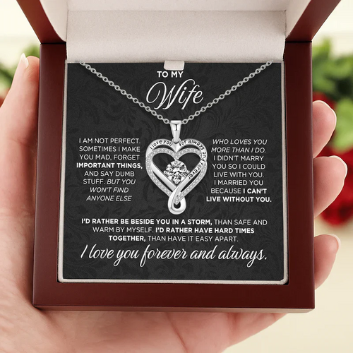 CILIFER® To My Wife Heart Necklace – Forever & Always Gift Box